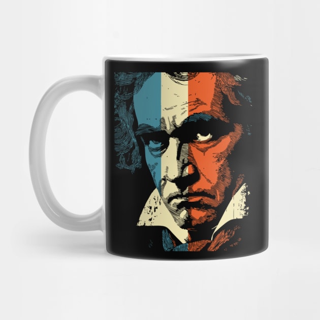 Beethoven Intense Composer Portrait | Classical Music Lover Gift by TuncGK